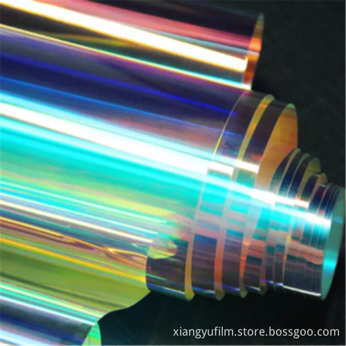 Schillernder dekorativer Regenbogenbau-Reflektor-Basisfilm